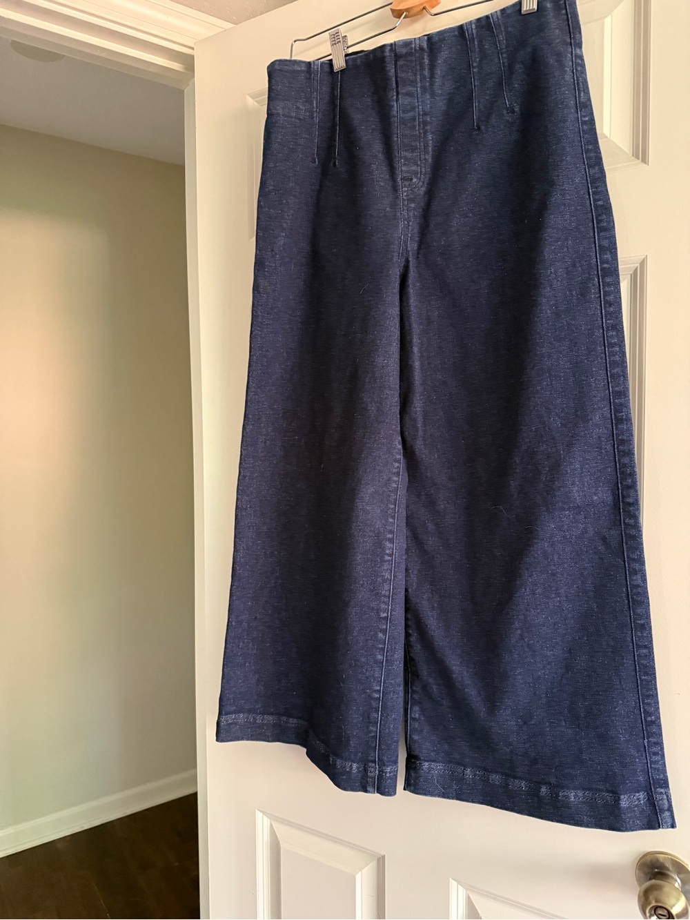 SPANX Wide Leg Dark Denim Pants
